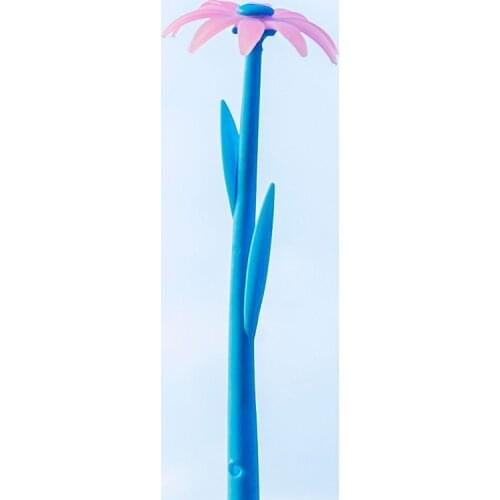 24 PCs Neutral Pens Korean Creative Plant Flower Encounter Photochromic Gel Pen Student Test Signature Pen Kawaii Stationery