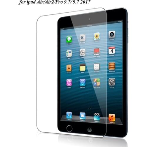 500PCS/Lot HD Screen Protectors For Apple iPad Air Air2 Pro New 9.7 2017 2018 Tablet Tempered Glass Film