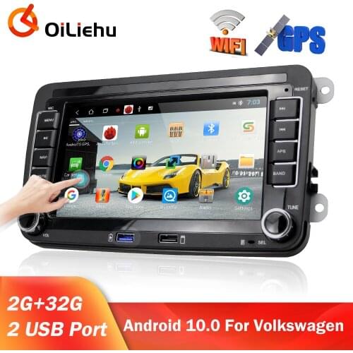 OiLiehu Car Radio 2 Din Stereo Receiver Android 10.0 GPS Car Multimedia Player For Golf/Polo/Tiguan/Passat b6/b7/SEAT/Leon/Skoda