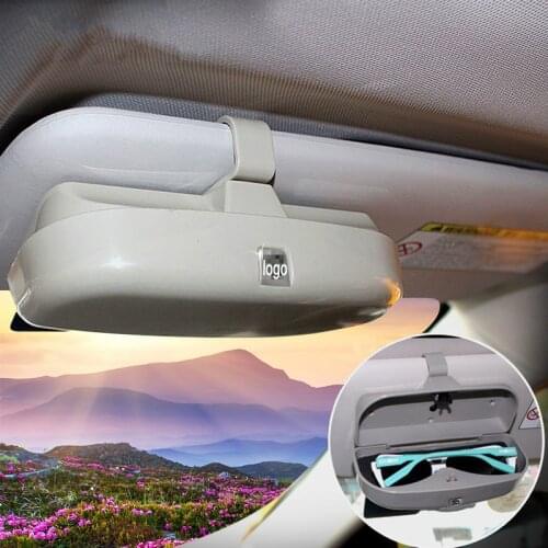 Car Glasses Case For Kia Rio Toyota c-hr Nissan Qashqai X-Trail T31 T32 Almera Note Juke Tiida Hyundai Tucson Accessories 2017