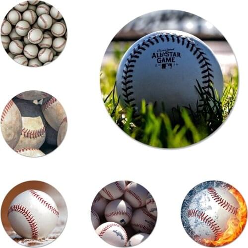 Baseball Icons Pins Badge Decoration Brooches Metal Badges For Clothes Backpack Decoration 58mm