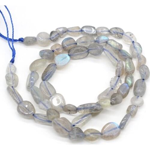 6-8mm Beaded Natural Stone Semi-Precious Stones Beaded Hand-Carved Irregular Shape Charm Beads For Jewelry Making Bracelets