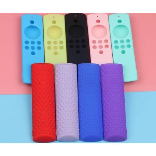 Smart TV Voice Remote Control Case For Amazon Alexa Fire TV Stick Lite Remote Control Silicone Case Coverful 9 Colors Skin
