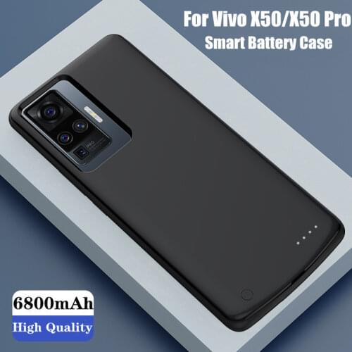 KQJYS External Power Bank Battery Charger Cases for VIVO X50 Portable Battery Charging Power Case for VIVO X50 Pro Battery Case