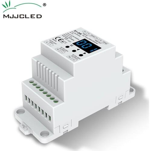 DMX512 LED Dimmer 220V 230V 110V 2 Channel Dimmable AC Triac RDM DMX Controller Trailing Edge Din Rail Bulb Light Dimmer S1-DR