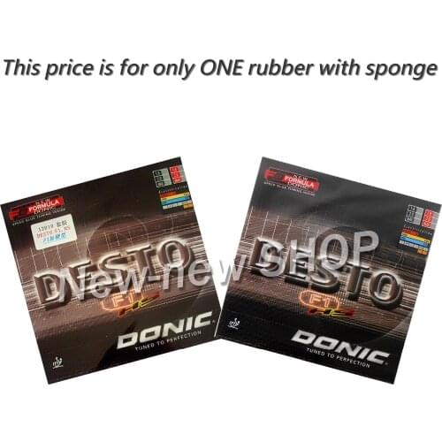 Donic Desto F1-HS (F1 HS) 12010 Pips-In Table Tennis (PingPong) Rubber with Sponge