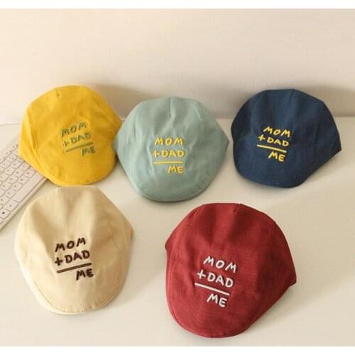 Summer Baby Boys Girls sunshadeToddler Cartoon Print Caps Sun Head Wear Letters fashion Cap 1-4Y