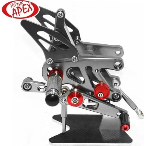 Set Rear sets for APRILIA RSV4 FACTORY APRC ABS 2013 2014 2015 2016 CNC Adjustable Reverse Lightweight Footrest Rearsets RSV4