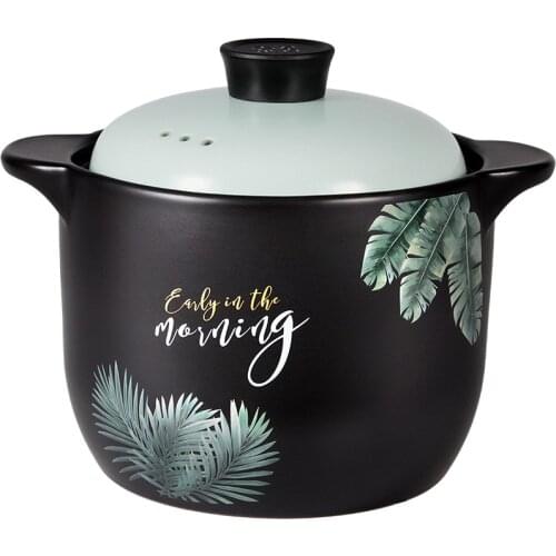 Korean Pot Casserole Pottery Clay Large Heat Resistant Clay Pot Cooking Cookware Casserole with Lid Kookgerei Home Items DI50SG