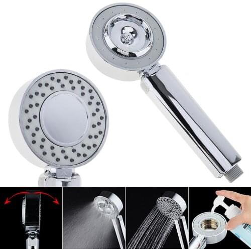Round Double-sided Water Shower Head with Water Saving Pressurize Hand Hold Shower Head for Bathroom
