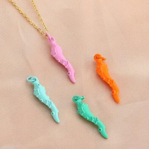 2021 New Creative Exquisite Three-Dimensional Fashion Necklace Candy Color Sweet Girl Pendant Trend Gift