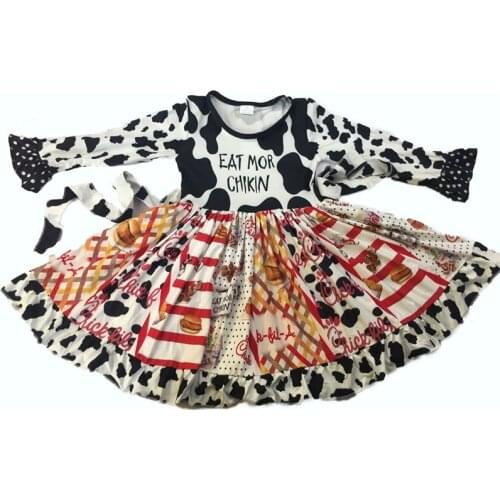 New autumn winter boutique dress baby girl long sleeve dress childrens farm dress 0-16 years old20