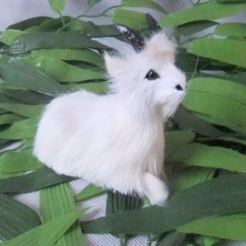 Lovely prone goat animal model 12x9cm sheep toy polyethylene&furs handicraft,props,home decoration gift a248