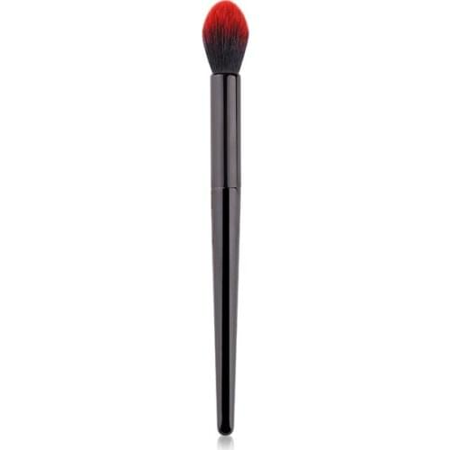 Single Black High Gloss Brush with Fire Seedling Handle Stylish and Comfortable Handle Premium Animal Hair Not Irritating
