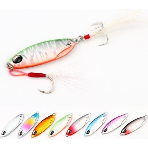 New Jigs Sea Fishing Metal Jig Spoon 10G 15G 20G 25G Shore Casting Jigging Lead Fish Sea Bass Fishing Lure Artificial micro jig