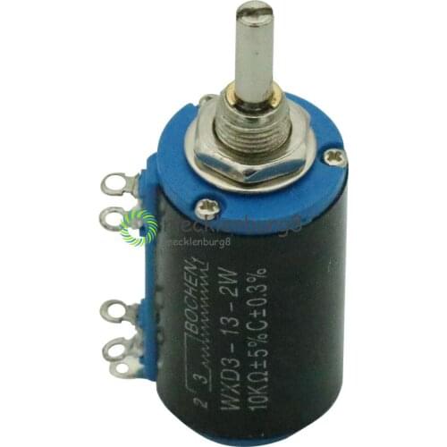 WXD3-13 2W WXD3-13-2W Rotary Side Rotary Multi-Turn Wirewound Linear Potentiometers 10K ohm Diy Kit Electronic