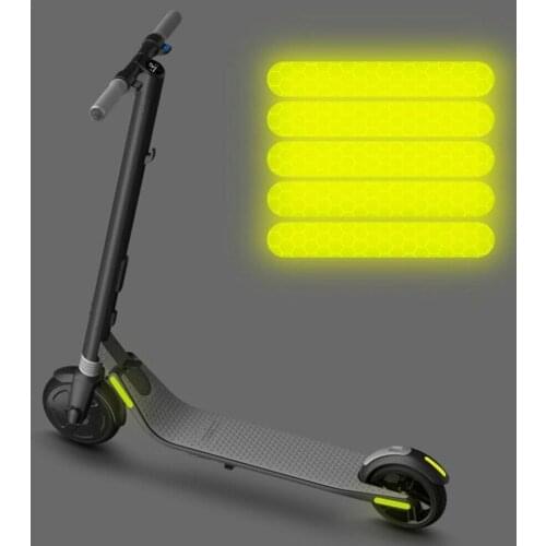 4 Pcs Electric Scooter Front Rear Wheel Protective Eflective Sticker For Ninebot Max G30 Scooter Warning Dustproof Pvc Stickers