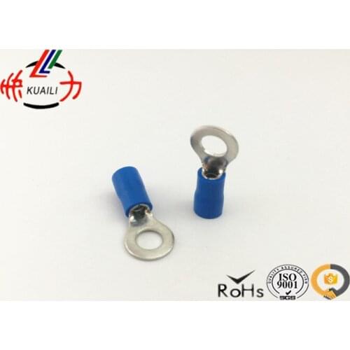 100PCS Pre-insulated end of the first round Insulated Ring Terminal Connector RVS2-3.5