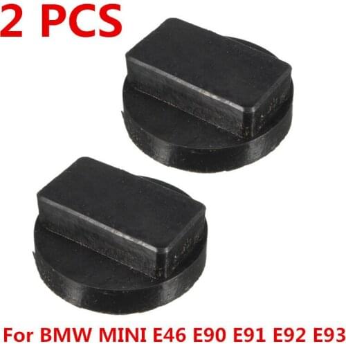 2Pcs Black Rubber Jacking Jack Pad Adapter Tool For BMW Mini E46 E90 E91 E92 E93