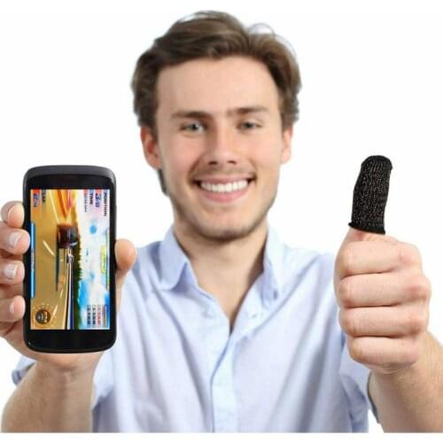 20pcs New Mobile Phone Gaming Sweat-Proof PUBG Finger Cover Fingertip Gloves Game Non-slip Touch Screen Thumb Fingertip Sleeves