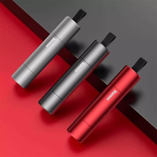 Baseus Car Safety Hammer Auto Emergency Glass Window Breaker Seat Belt Cutter Life-Saving Escape Car Hammer