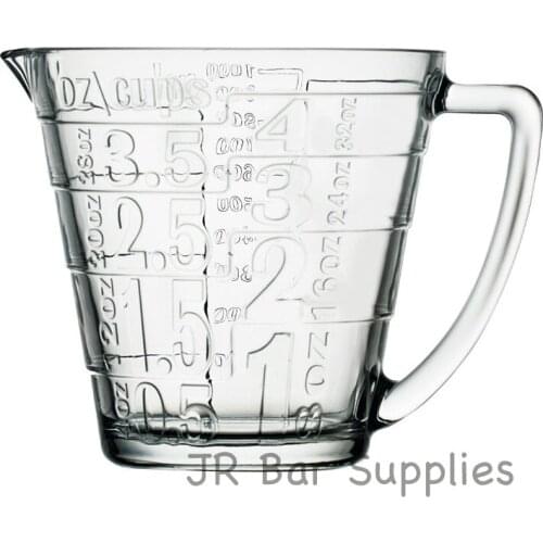 Free Shipping 32oz Glass Liquid Measuring Cup With Large Handle - Large Print Measurements for Easy Visibility, Baking, Cooking