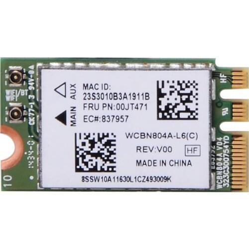 Wireless Adapter Card for QCNFA34AC Wifi Card 00JT470 802.11 AC BLUETOOTH BT 4.0 Fr Lenovo B70-80/YOGA3 14