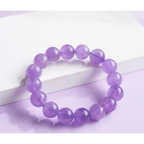 Class A Natural amethyst Bead Bracelet Hand polished beads Fashion Bead Bracelet Charm Bracelet Women Men Jewelry Friends Gifts
