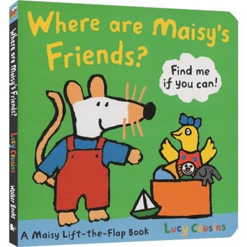 Childrens 3D Flip Books Where Are Maisys Friends picture cardboard Book Age 2~5 Book Before Bed early education Pop-up book