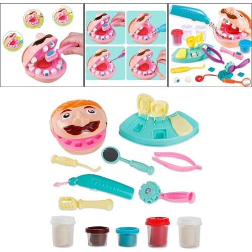 Kids Dentist Pretend Role Toys Set Doctor Game Kit Playset for Kids Early Development