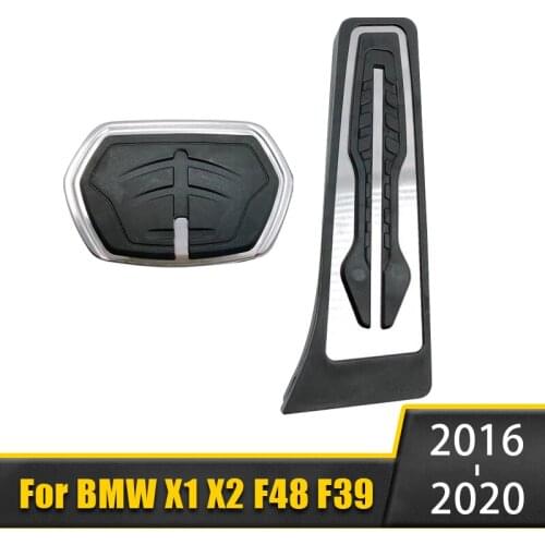 For BMW X1 F48 X2 F39 Stainless Steel Car Foot Pedal Pad Fuel Accelerator Gas Pedal Brake Pedal Cover Auto Styling Accessories