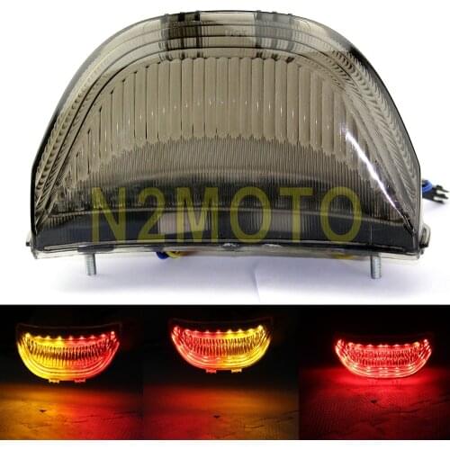 Smoke LED Brake Tail light Turn Signal Lamp For Honda CBR600RR 2003-2006 CBR 1000RR 2004-2007 Amber/Red Integrated Light