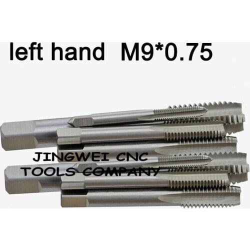 HSS Left Hand Thread tap M9*0.75, left screw thread tap, left machine tap with straight flutes