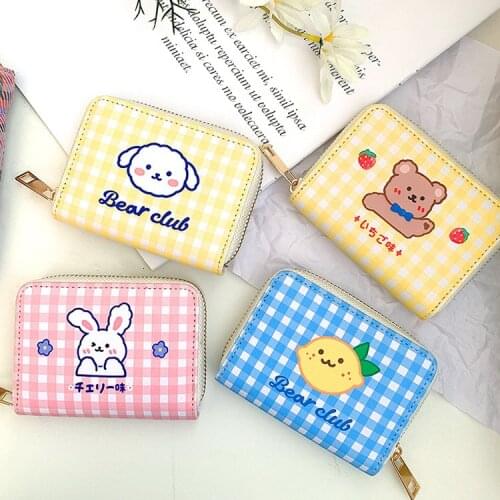 MINKYS Kawaii Waterproof PU 11 Bits Bus Card ID Bank Card Holder School Card Wallet Storage Bag Kids Gift Korean Stationery