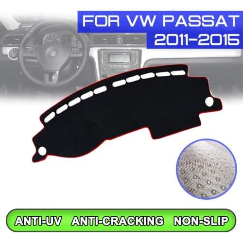 Car Dashboard Mat Anti-dirty Non-slip Dash Cover Mat UV Protection Shade for Volkswagen Passat 2011 2012 2013 2014 2015