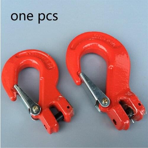 1 pc12.5T sling hook with safety latch Croissant hook for Lifting ,Hoisting hook safety latch swivel hooks for lifting