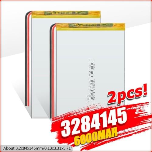 1/2/4x 3284145 Lithium Li Ion Polymer Battery 3.7V Rechargeable Li-polymer Lipo Batteries With PCM For Mp4 Tablet Toys