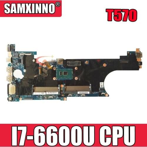 FUR: 02HL424 For Lenovo ThinkPad T570 P51S portable motherboard 16820-1 448.0ab07. 0011 with CPU SR2F1 I7-6600U DDR4 Mainboard