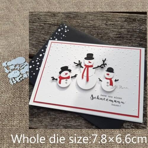 XLDesign Craft Metal Cutting Dies stencil mold Christmas snowman decoration scrapbook Album Paper Card Craft Embossing die cuts