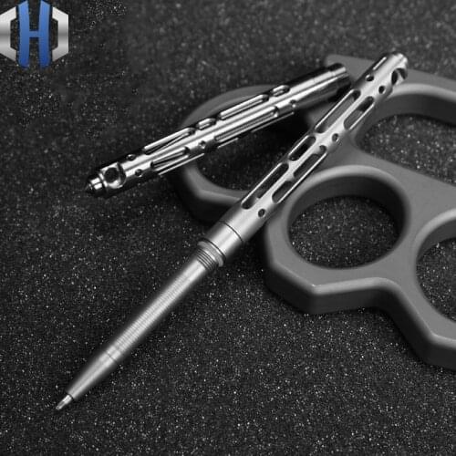 Tungsten Steel Head Window Breaking Tool Titanium Alloy Tactical Pen Multifunctional EDC Portable Tactical Pen