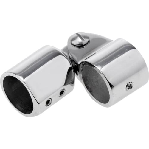 Marine Boat Awning Hand Rail Fitting 1 Inch (25mm) Elbow, 316 Stainless Steel Deck Hardware-Silver