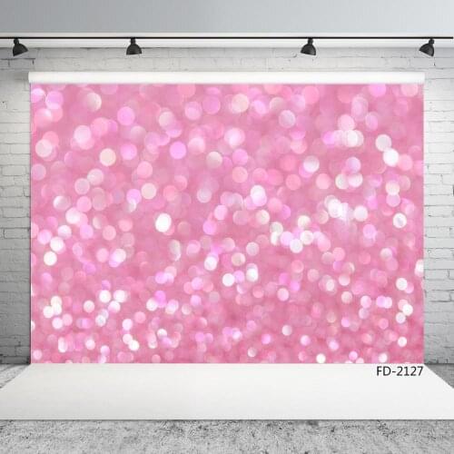 Pink Bokeh Glitters Portrait Children Photography Backgrounds Vinyl Photo Backdrops For Photo Studio Baby Shower Photobooth