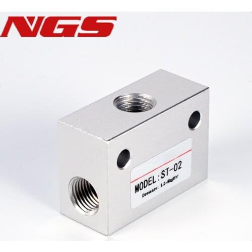 ST Pneumatic Shuttle Valve Flow Control Valve ST-01 ST-02 ST-03 ST-04 Logic Valve G1/8“ G1/4“ G3/8“ G1/2