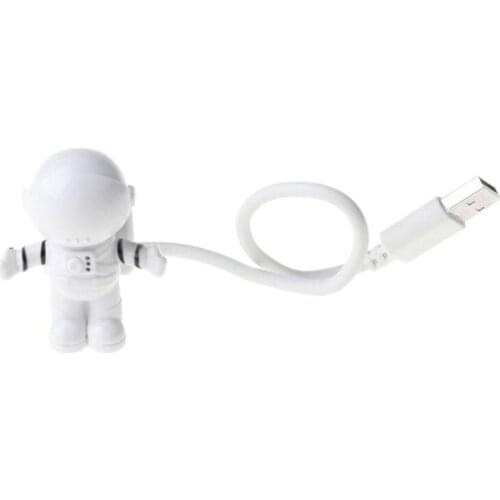 Creative Spaceman Astronaut LED Flexible USB Light Night Light for Kids Toy Laptop PC Notebook