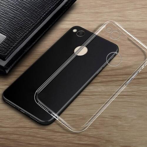 Ultra-thin Transparent Silicone Mobile Phone Shell Is Suitable For Xiaomi Redmi 4X Transparent Shell Case Dust Plug