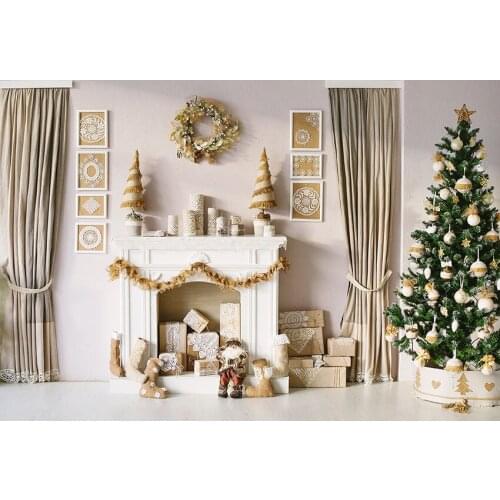 Christmas tree indoor backdrops background vinyl newborn baby photography backdrop for photo studio accessory fotografia LV-1318