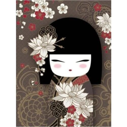 Japanese lady diamond painting geisha kimono rhinestone embroidery picture mosaic sticker diamond tapestry poster wall paper
