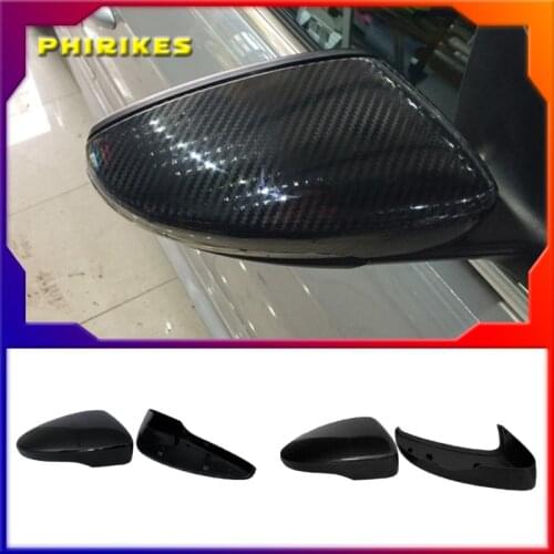 Carbon Look Side Wing Mirror Cover for VW Golf 7.5 MK7 7 GTD R GTI 6 Passat B7 CC Scirocco Polo 6R 6C MK6 Cap for Jetta 6 MKVI