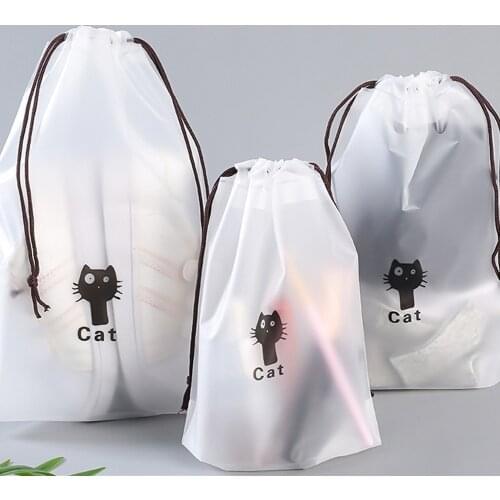 1PC Cloth Bags Waterproof Drawstring Bags for Packing Kids Girls String Bag for Replaceable Shoes Storage Gothic Cute Pouch
