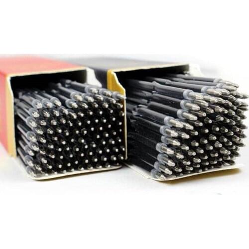 100Pcs/set 0.7mm Blue Red Ballpoint Pen Replacement Writing Office School Supplies Refill Student P2D7